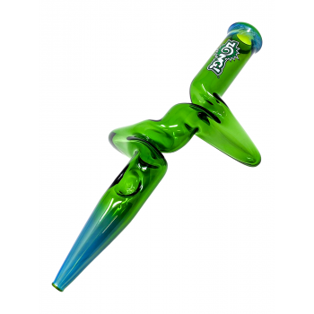 13" ZONG STEAMROLLER 38MM COLOR + SILVER FUME PIPE [ZR38-S]